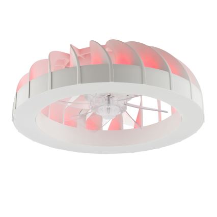 Brilliant - LED RGBW Dimmable ceiling fan with a light FANORA LED/30W/230V 2700-6500K d. 46 cm white + remote control