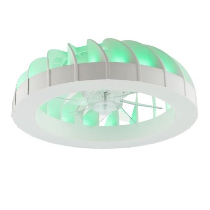 Brilliant - LED RGBW Dimmable ceiling fan with a light FANORA LED/30W/230V 2700-6500K d. 46 cm white + remote control