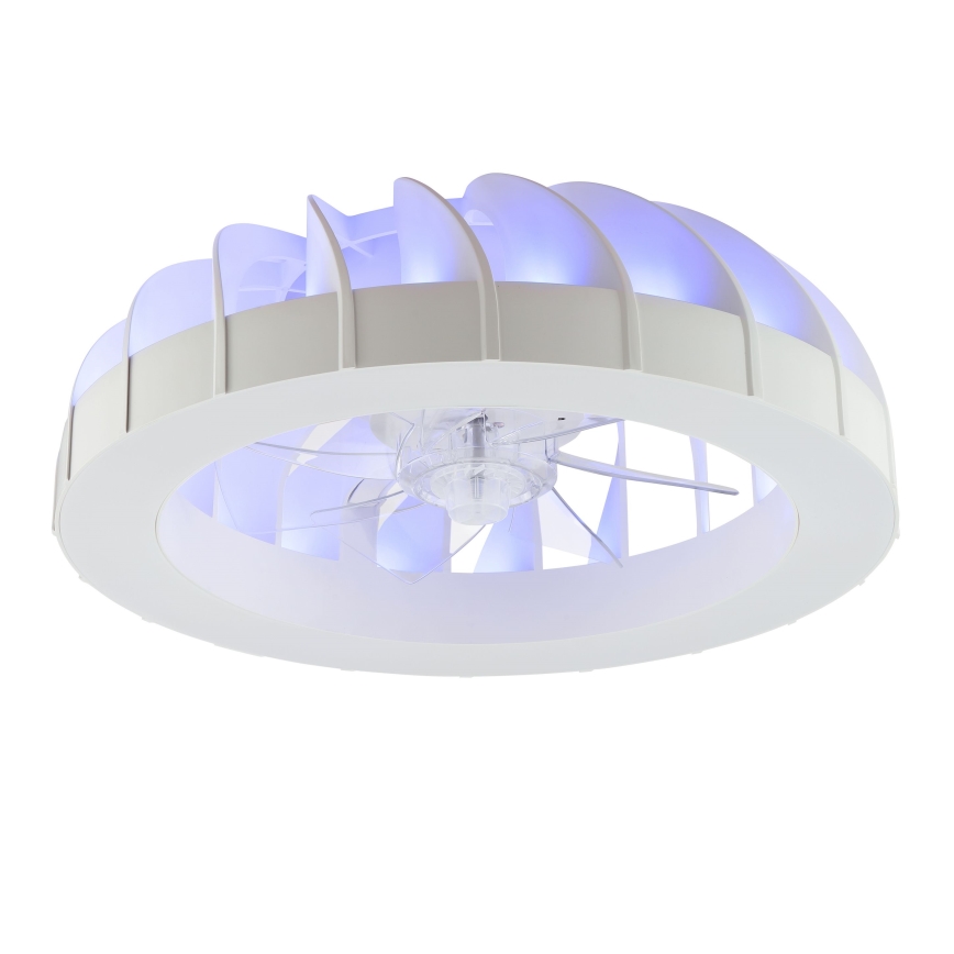 Brilliant - LED RGBW Dimmable ceiling fan with a light FANORA LED/30W/230V 2700-6500K d. 46 cm white + remote control