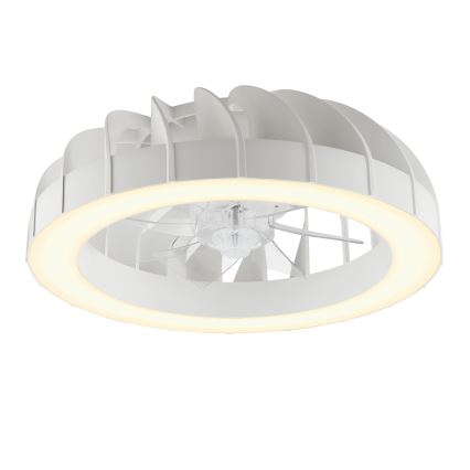 Brilliant - LED RGBW Dimmable ceiling fan with a light FANORA LED/30W/230V 2700-6500K d. 46 cm white + remote control