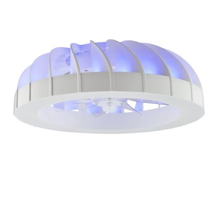 Brilliant - LED RGBW Dimmable ceiling fan with a light FANORA LED/30W/230V 2700-6500K d. 46 cm white + remote control