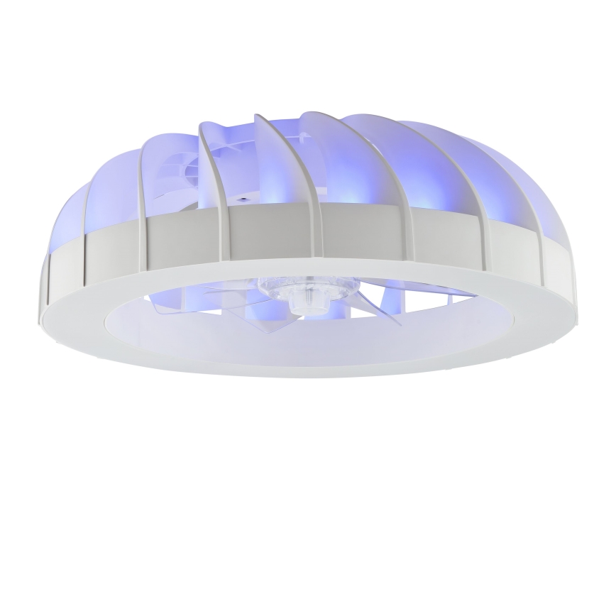 Brilliant - LED RGBW Dimmable ceiling fan with a light FANORA LED/30W/230V 2700-6500K d. 46 cm white + remote control