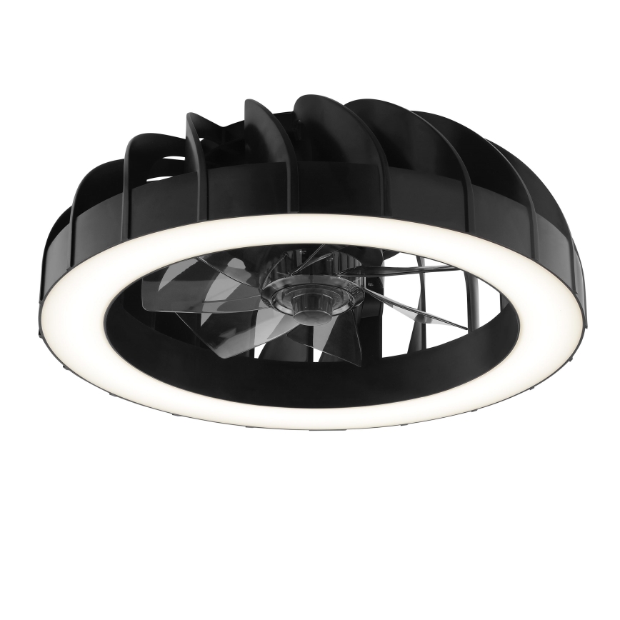 Brilliant - LED RGBW Dimmable ceiling fan with a light FANORA LED/30W/230V 2700-6500K d. 46 cm black + remote control