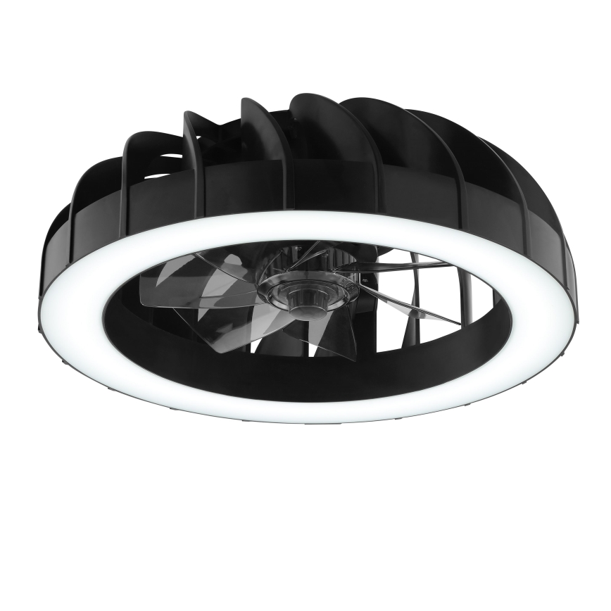 Brilliant - LED RGBW Dimmable ceiling fan with a light FANORA LED/30W/230V 2700-6500K d. 46 cm black + remote control