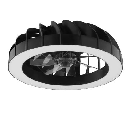 Brilliant - LED RGBW Dimmable ceiling fan with a light FANORA LED/30W/230V 2700-6500K d. 46 cm black + remote control