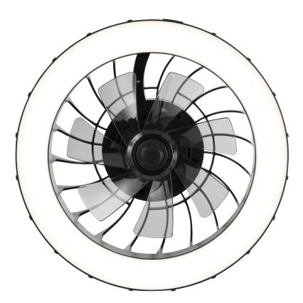 Brilliant - LED RGBW Dimmable ceiling fan with a light FANORA LED/30W/230V 2700-6500K d. 46 cm black + remote control