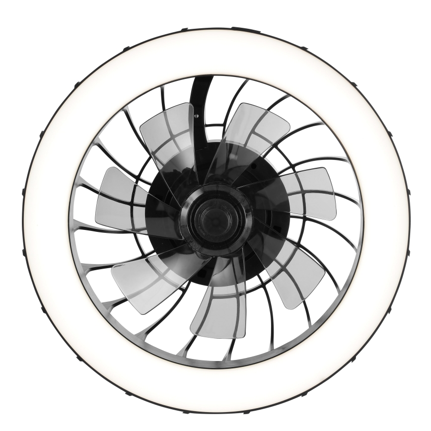 Brilliant - LED RGBW Dimmable ceiling fan with a light FANORA LED/30W/230V 2700-6500K d. 46 cm black + remote control