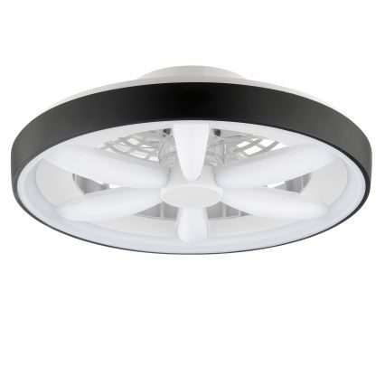 Brilliant - LED RGBW Dimmable ceiling fan with a light GAIANO LED/48W/230V 2700-6500K black + remote control