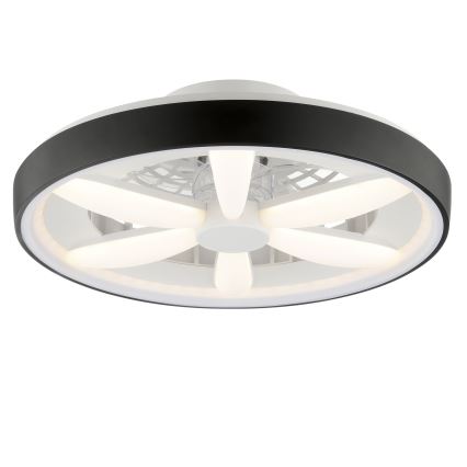 Brilliant - LED RGBW Dimmable ceiling fan with a light GAIANO LED/48W/230V 2700-6500K black + remote control