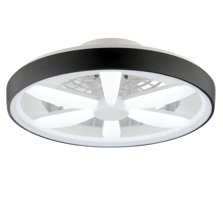 Brilliant - LED RGBW Dimmable ceiling fan with a light GAIANO LED/48W/230V 2700-6500K black + remote control