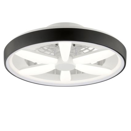 Brilliant - LED RGBW Dimmable ceiling fan with a light GAIANO LED/48W/230V 2700-6500K black + remote control