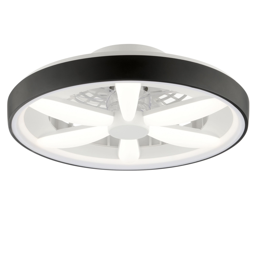 Brilliant - LED RGBW Dimmable ceiling fan with a light GAIANO LED/48W/230V 2700-6500K black + remote control