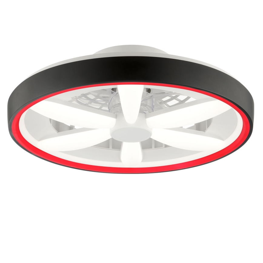 Brilliant - LED RGBW Dimmable ceiling fan with a light GAIANO LED/48W/230V 2700-6500K black + remote control