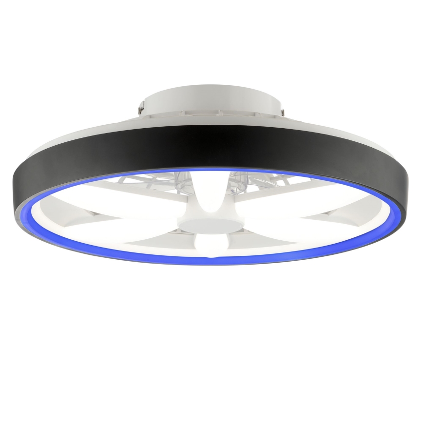 Brilliant - LED RGBW Dimmable ceiling fan with a light GAIANO LED/48W/230V 2700-6500K black + remote control