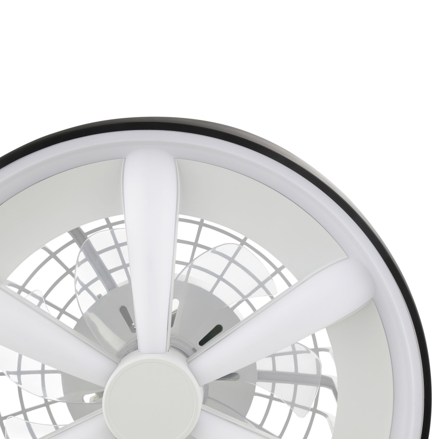 Brilliant - LED RGBW Dimmable ceiling fan with a light GAIANO LED/48W/230V 2700-6500K black + remote control