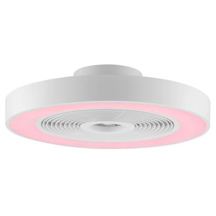 Brilliant - LED RGBW Dimmable Ceiling Fan Light CATANIA LED/37W/230V 2700–6500K Ø 48.6 cm White + Remote Control
