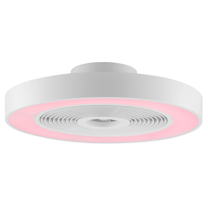 Brilliant - LED RGBW Dimmable Ceiling Fan Light CATANIA LED/37W/230V 2700–6500K Ø 48.6 cm White + Remote Control