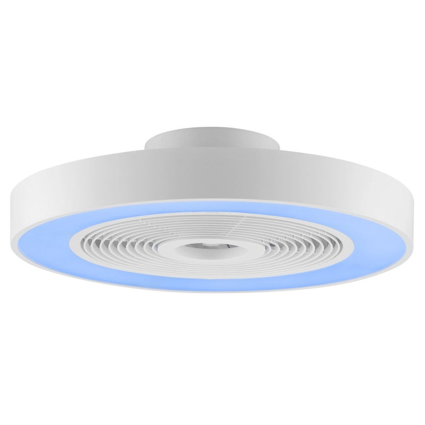 Brilliant - LED RGBW Dimmable Ceiling Fan Light CATANIA LED/37W/230V 2700–6500K Ø 48.6 cm White + Remote Control