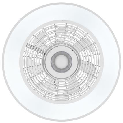 Brilliant - LED RGBW Dimmable Ceiling Fan Light CATANIA LED/37W/230V 2700–6500K Ø 48.6 cm White + Remote Control