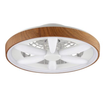 Brilliant - LED RGBW Dimmable ceiling fan GAIANO LED/24W/230V 2700-6500K d. 48 cm brown + remote control