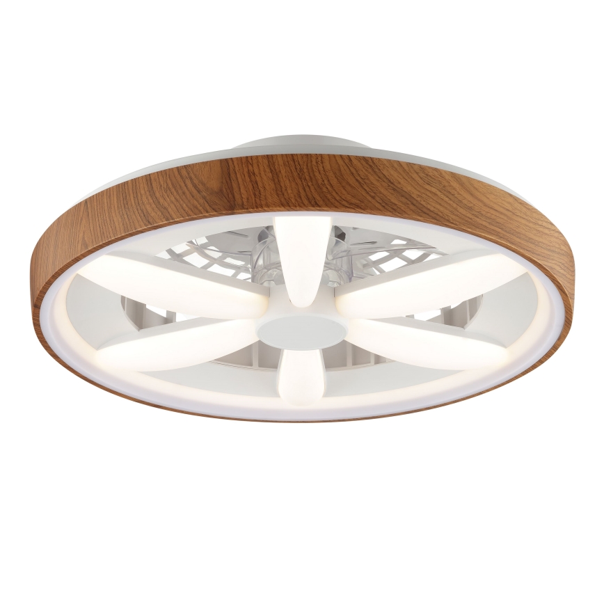 Brilliant - LED RGBW Dimmable ceiling fan GAIANO LED/24W/230V 2700-6500K d. 48 cm brown + remote control