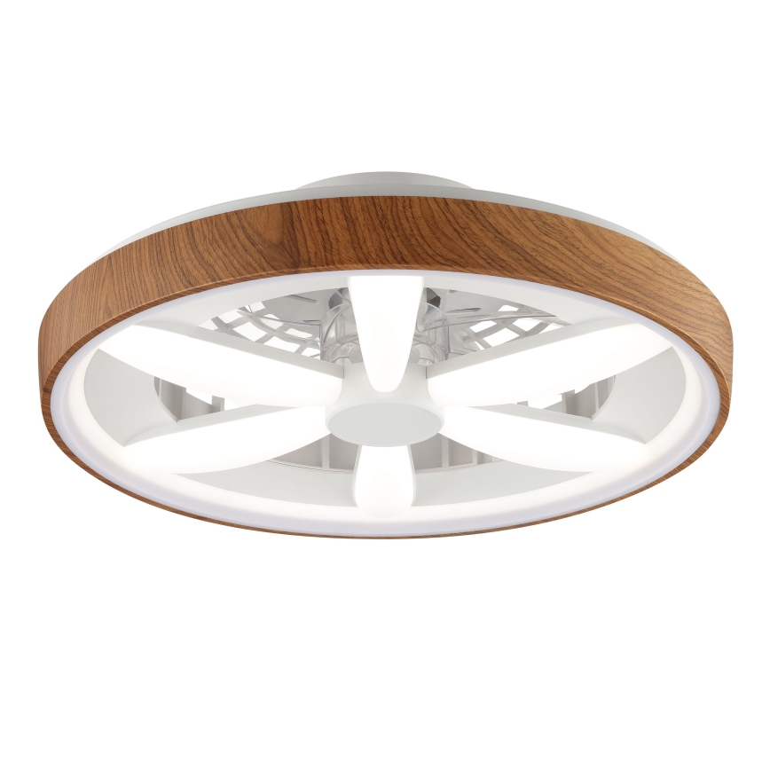 Brilliant - LED RGBW Dimmable ceiling fan GAIANO LED/24W/230V 2700-6500K d. 48 cm brown + remote control