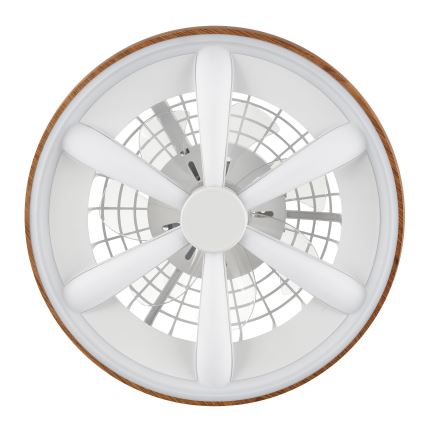 Brilliant - LED RGBW Dimmable ceiling fan GAIANO LED/24W/230V 2700-6500K d. 48 cm brown + remote control