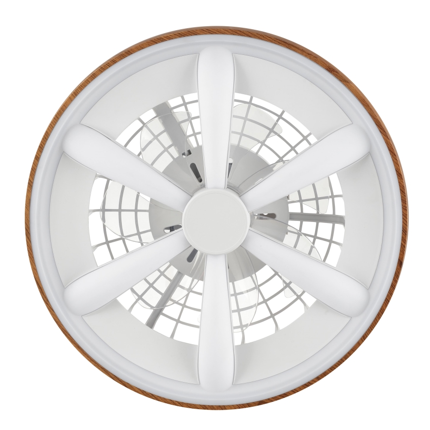 Brilliant - LED RGBW Dimmable ceiling fan GAIANO LED/24W/230V 2700-6500K d. 48 cm brown + remote control