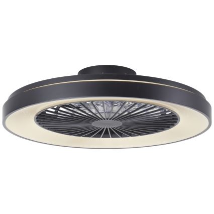 Brilliant - LED RGBW Dimmable ceiling fan MAZZARO LED/24W/230V 3000-6500K d. 58 cm black + remote control