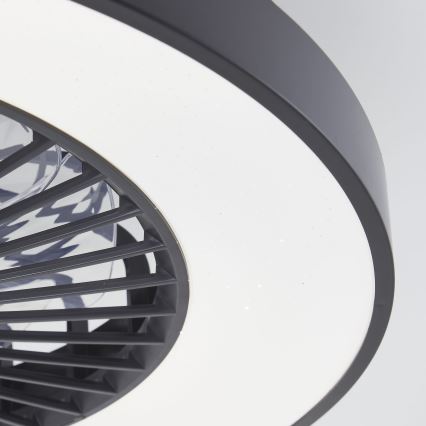 Brilliant - LED RGBW Dimmable ceiling fan MAZZARO LED/24W/230V 3000-6500K d. 58 cm black + remote control