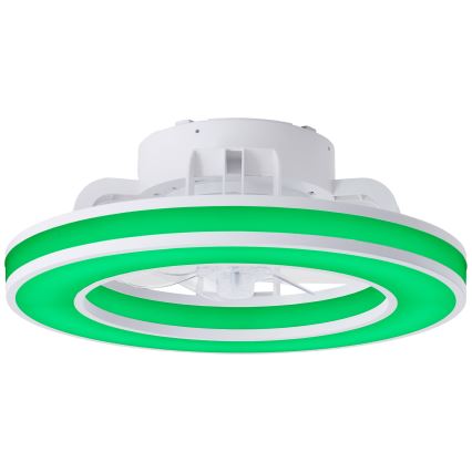 Brilliant - LED RGBW Dimmable ceiling fan MONDELLO LED/26W/230V 2700-6500K d. 41,5 cm white + remote control