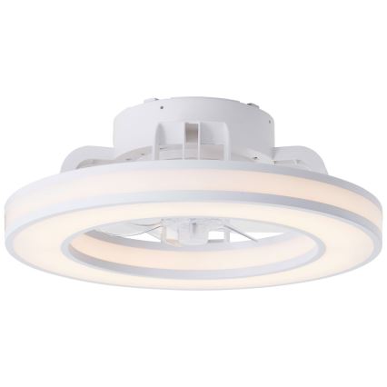 Brilliant - LED RGBW Dimmable ceiling fan MONDELLO LED/26W/230V 2700-6500K d. 41,5 cm white + remote control