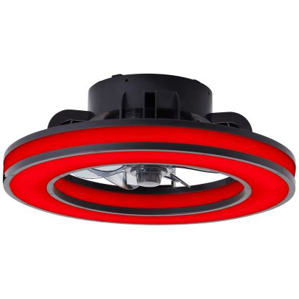 Brilliant - LED RGBW Dimmable ceiling fan MONDELLO LED/26W/230V 2700-6500K d. 41 cm black + remote control