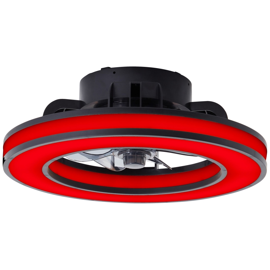 Brilliant - LED RGBW Dimmable ceiling fan MONDELLO LED/26W/230V 2700-6500K d. 41 cm black + remote control