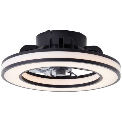Brilliant - LED RGBW Dimmable ceiling fan MONDELLO LED/26W/230V 2700-6500K d. 41 cm black + remote control