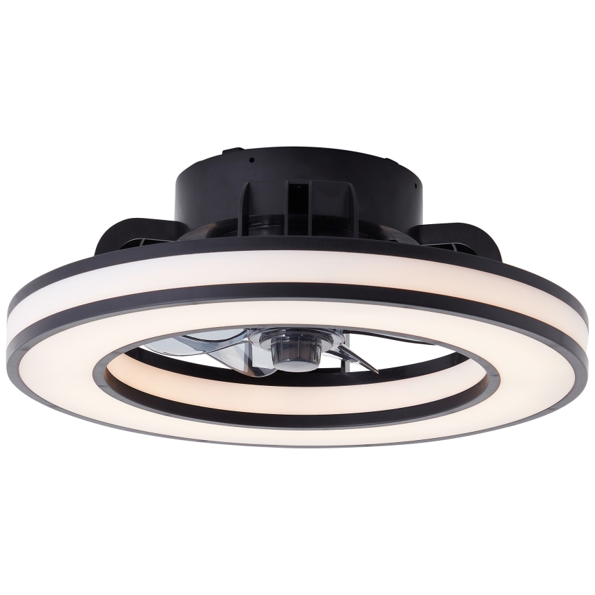 Brilliant - LED RGBW Dimmable ceiling fan MONDELLO LED/26W/230V 2700-6500K d. 41 cm black + remote control
