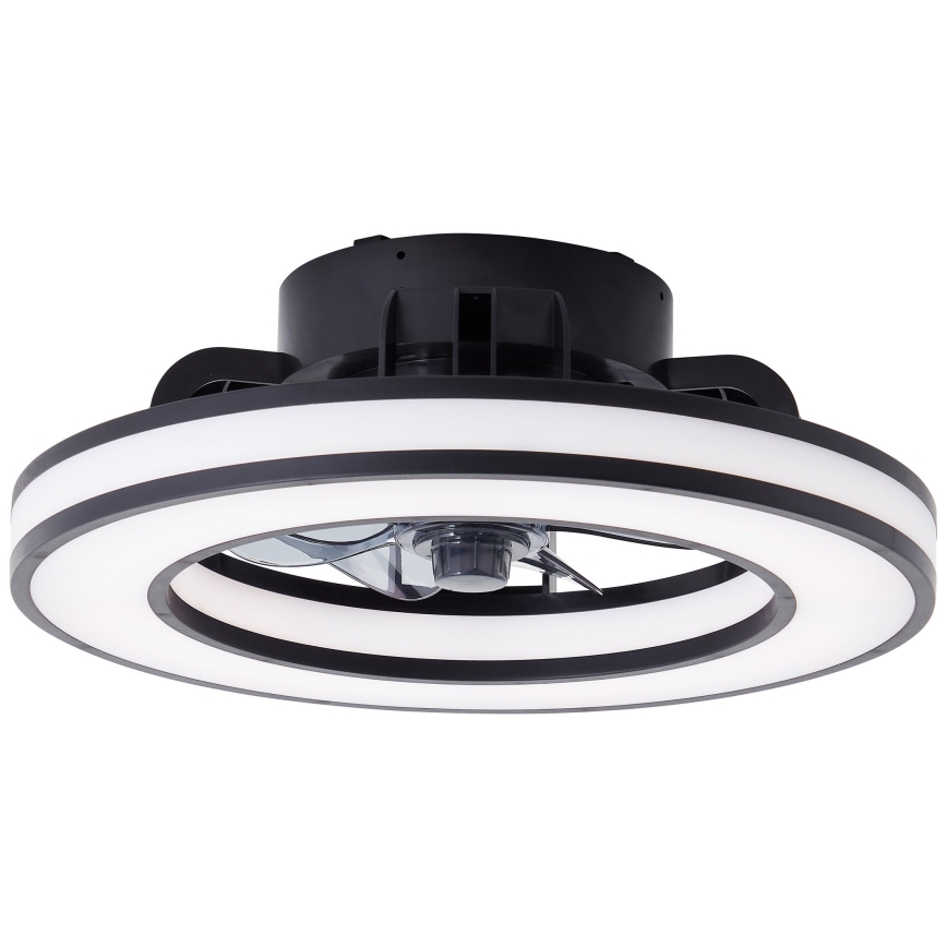 Brilliant - LED RGBW Dimmable ceiling fan MONDELLO LED/26W/230V 2700-6500K d. 41 cm black + remote control