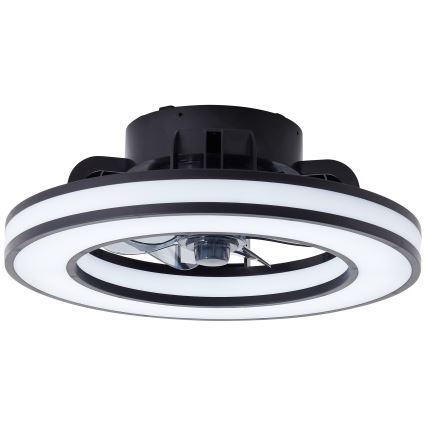 Brilliant - LED RGBW Dimmable ceiling fan MONDELLO LED/26W/230V 2700-6500K d. 41 cm black + remote control