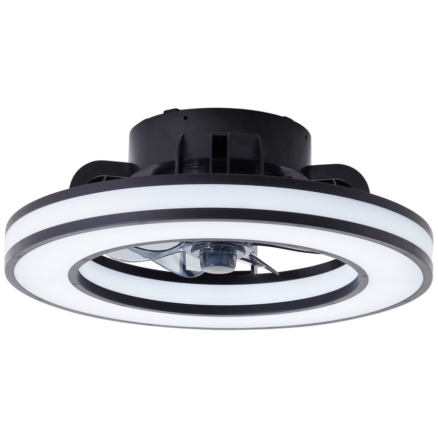 Brilliant - LED RGBW Dimmable ceiling fan MONDELLO LED/26W/230V 2700-6500K d. 41 cm black + remote control