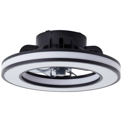 Brilliant - LED RGBW Dimmable ceiling fan MONDELLO LED/26W/230V 2700-6500K d. 41 cm black + remote control