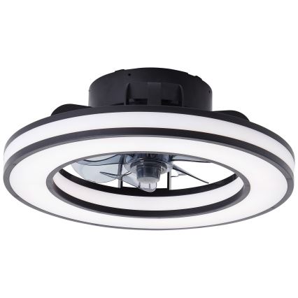 Brilliant - LED RGBW Dimmable ceiling fan MONDELLO LED/26W/230V 2700-6500K d. 41 cm black + remote control