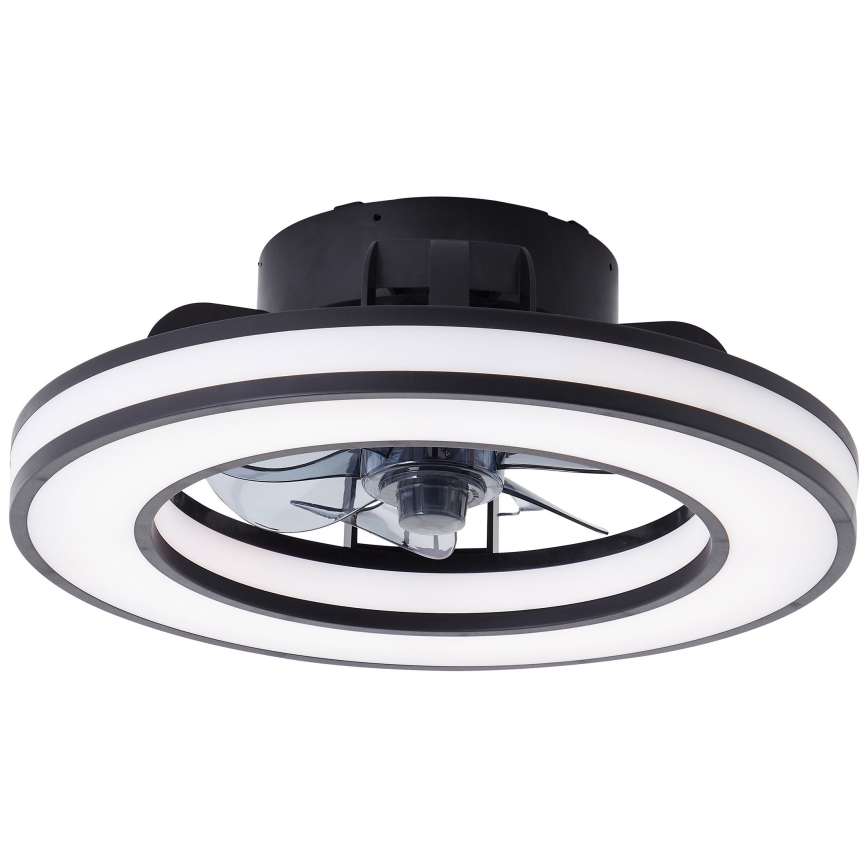 Brilliant - LED RGBW Dimmable ceiling fan MONDELLO LED/26W/230V 2700-6500K d. 41 cm black + remote control
