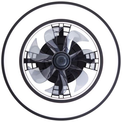 Brilliant - LED RGBW Dimmable ceiling fan MONDELLO LED/26W/230V 2700-6500K d. 41 cm black + remote control