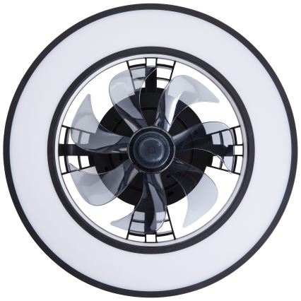 Brilliant - LED RGBW Dimmable ceiling fan MONDELLO LED/26W/230V 2700-6500K d. 41 cm black + remote control