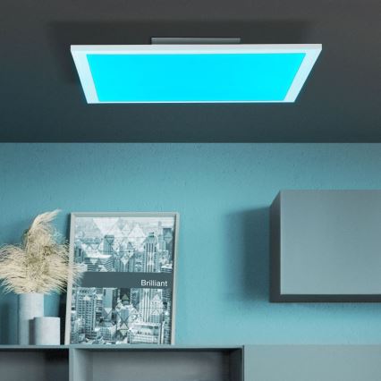 Brilliant - LED RGBW Dimmable ceiling light ABIE LED/24W/230V 2700-6500K + remote control