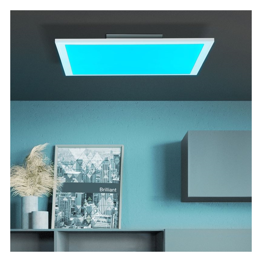 Brilliant - LED RGBW Dimmable ceiling light ABIE LED/24W/230V 2700-6500K + remote control