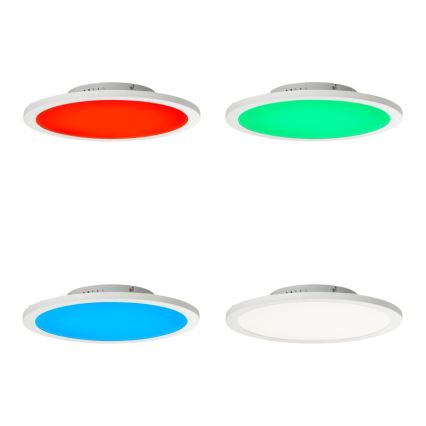 Brilliant - LED RGBW Dimmable ceiling light ABIE LED/24W/230V 2700-6500K + remote control