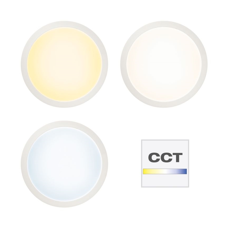 Brilliant - LED RGBW Dimmable ceiling light ABIE LED/24W/230V 2700-6500K + remote control
