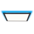 Brilliant - LED RGBW Dimmable ceiling light ALLIE LED/24W/230V 2700-6500K black + remote control
