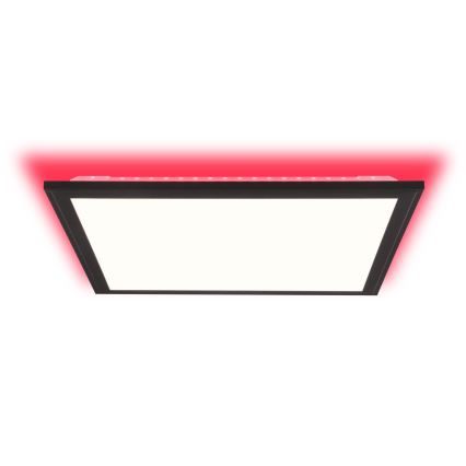 Brilliant - LED RGBW Dimmable ceiling light ALLIE LED/24W/230V 2700-6500K black + remote control